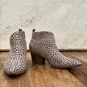 Leopard Print Ankle Boots